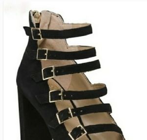 Vince Camuto black suede heels